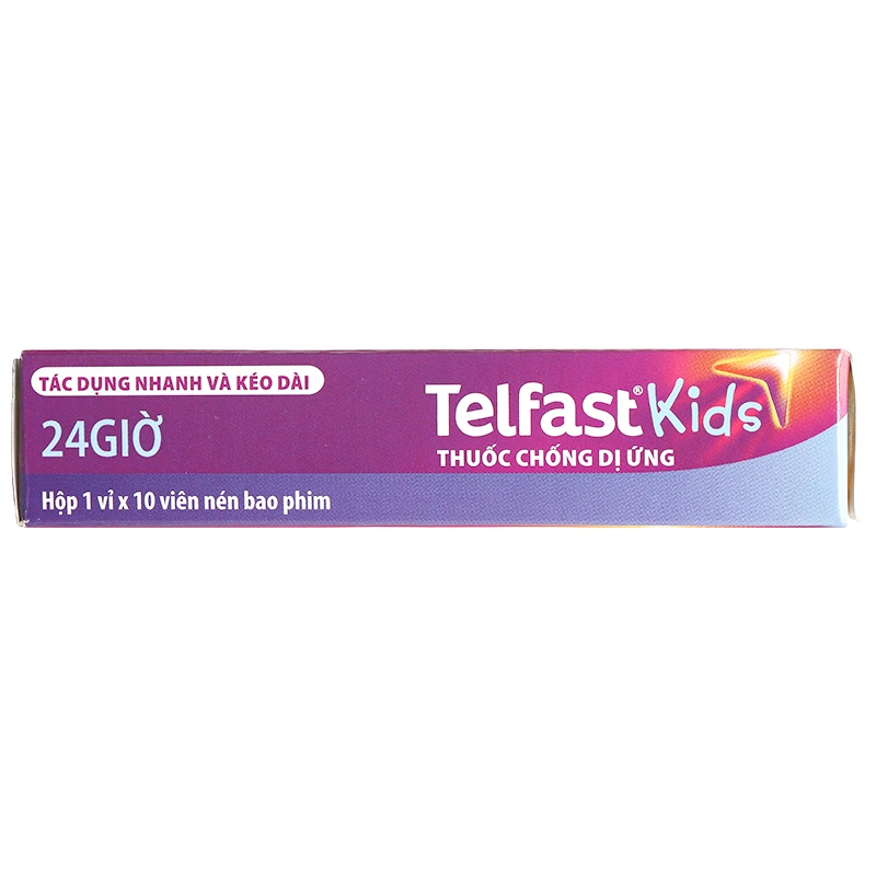 Telfast Kids 30mg trị viêm mũi dị ứng, mày đay cho bé (1 vỉ x 10 viên) - 4